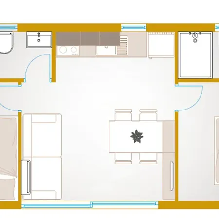 Premium-mobilheim Mit 2 Schlafzimmern Auf Dem Apartmán Ugljan